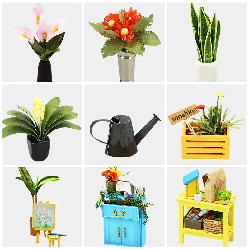 3D Puzzle Model DIY Kit - Creative Flower House