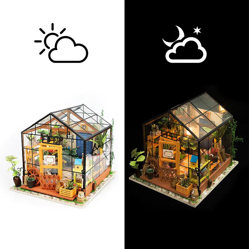 3D Puzzle Model DIY Kit - Creative Flower House
