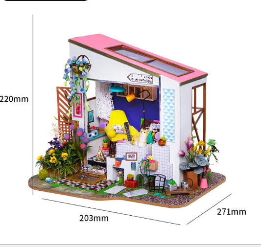 3D Puzzle DIY Model - Casey's Flower House Gift