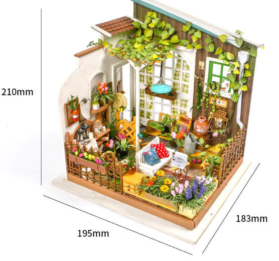 3D Puzzle DIY Model - Casey's Flower House Gift