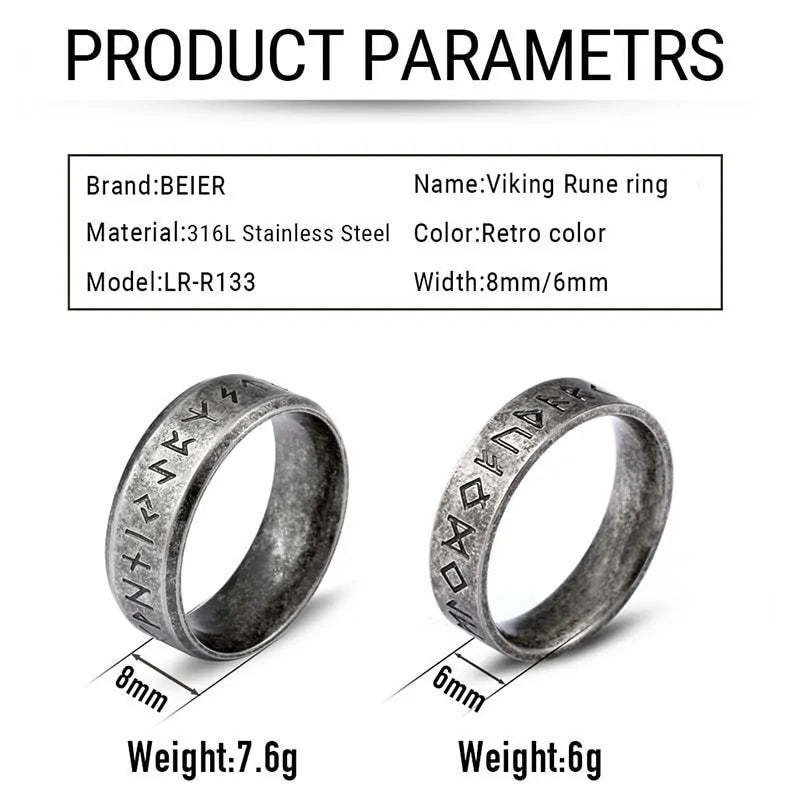 Stainless Steel Odin Norse Viking Amulet