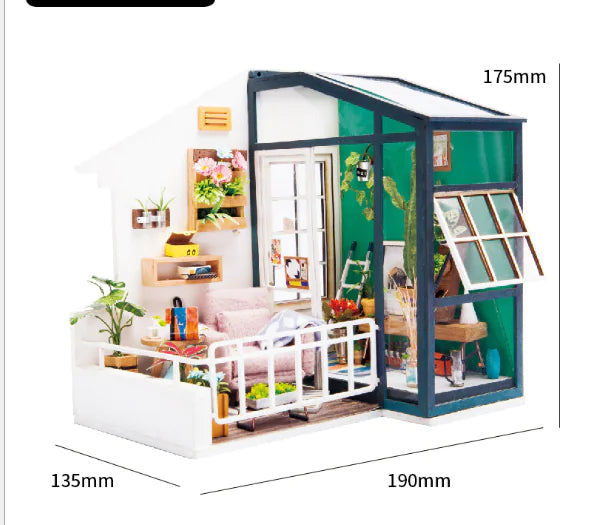 3D Puzzle DIY Model - Casey's Flower House Gift