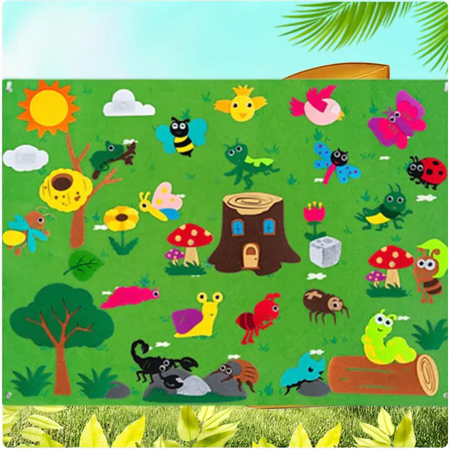 Kids' 3D DIY Felt Activity Set – Early Learning Game