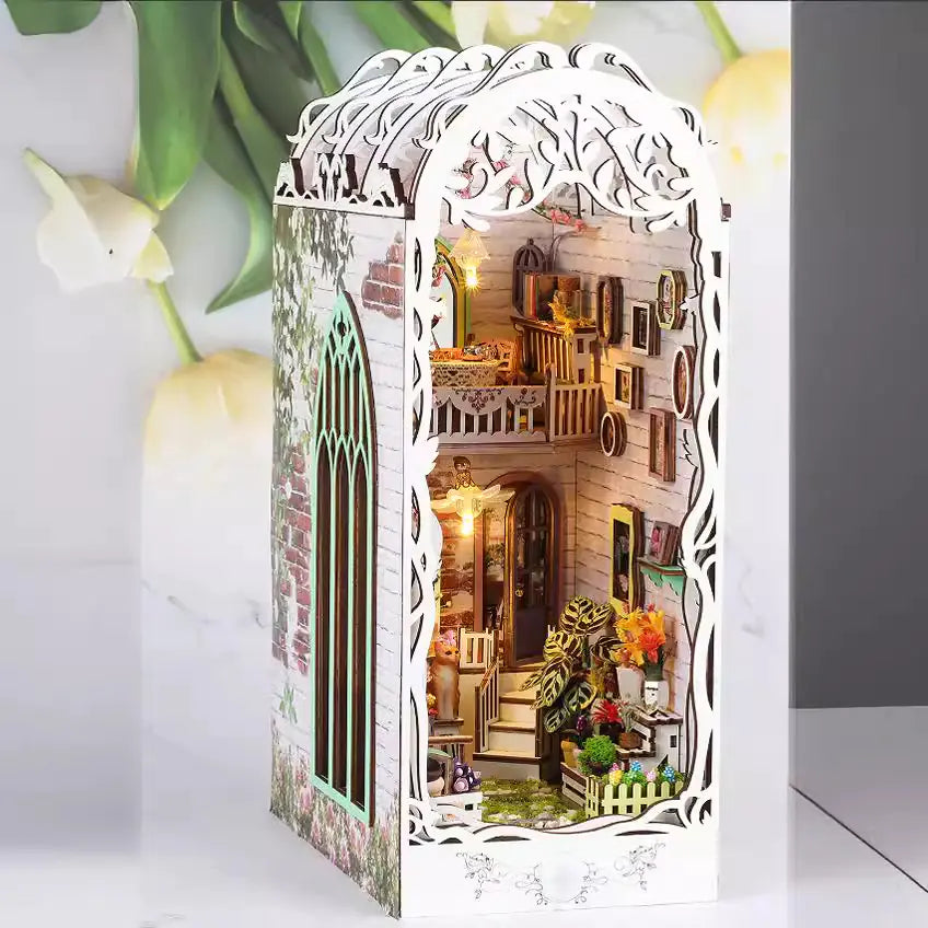DIY Mini House Model with Lights for Kids Gift