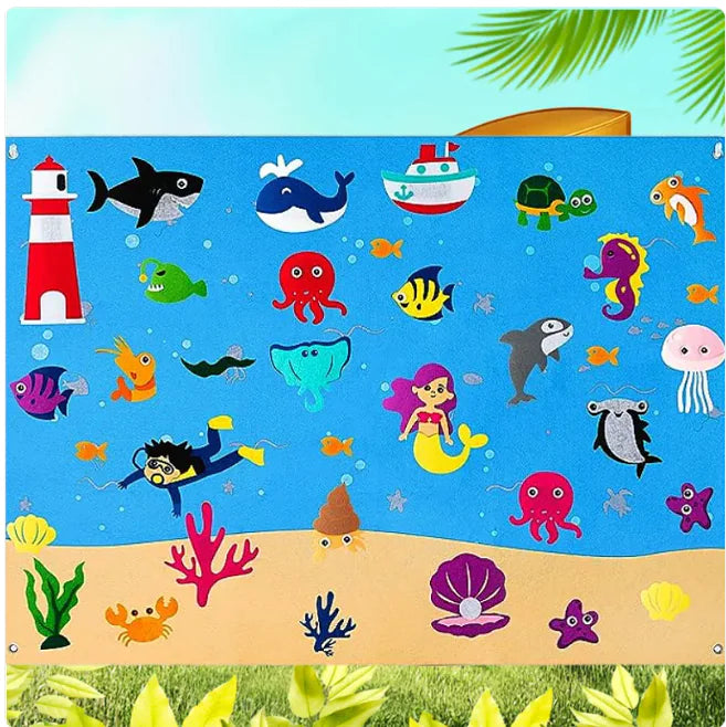Kids' 3D DIY Felt Activity Set – Early Learning Game
