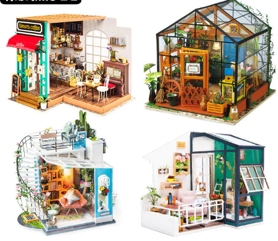 3D Puzzle DIY Model - Casey's Flower House Gift