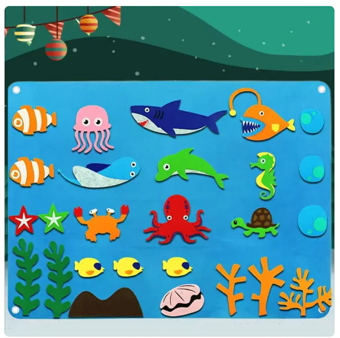 Kids' 3D DIY Felt Activity Set – Early Learning Game