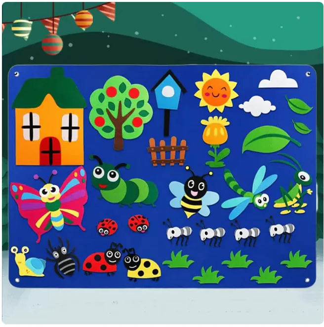 Kids' 3D DIY Felt Activity Set – Early Learning Game
