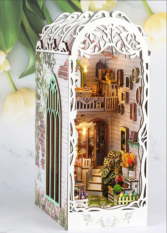 DIY Mini House Model with Lights for Kids Gift