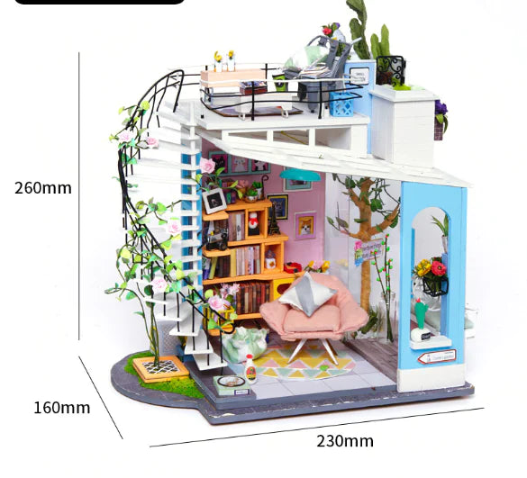 3D Puzzle DIY Model - Casey's Flower House Gift