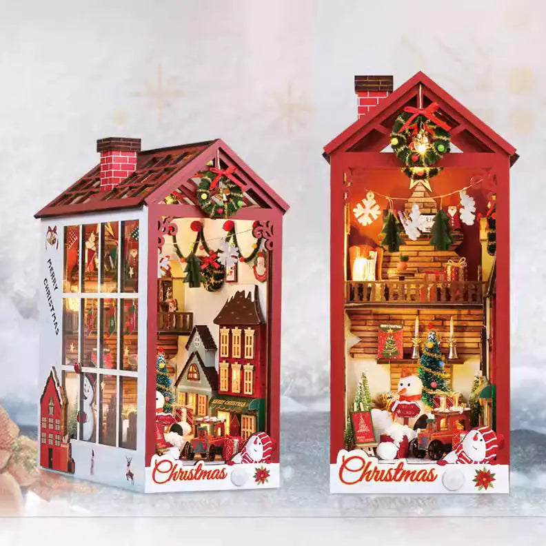 DIY Mini House Model with Lights for Kids Gift