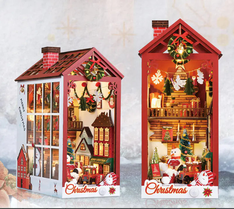 DIY Mini House Model with Lights for Kids Gift