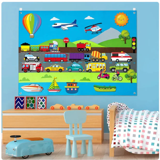 Kids' 3D DIY Felt Activity Set – Early Learning Game